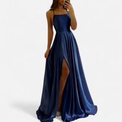 Giselle Women's Maxi Dress | Satin, Split