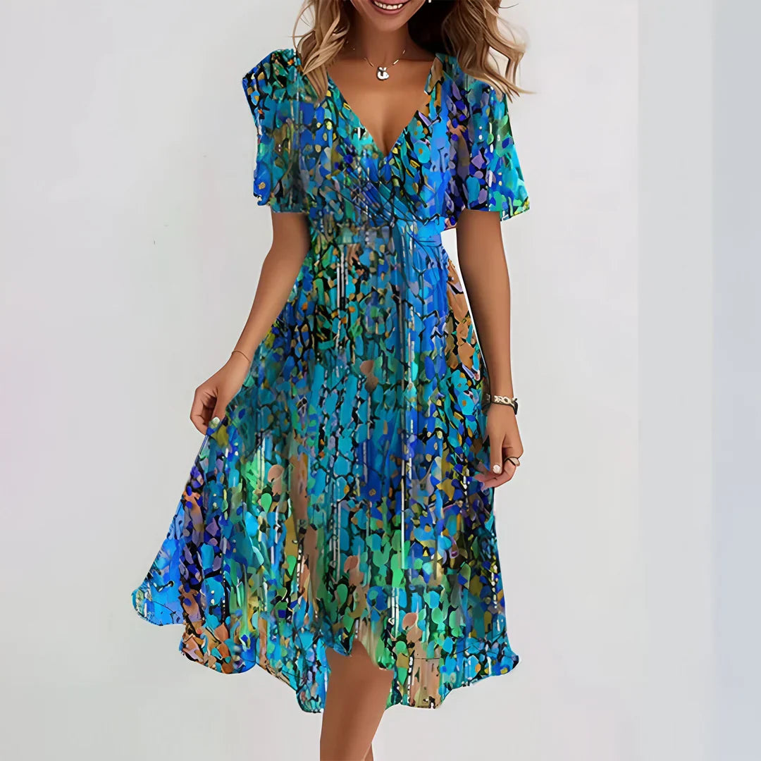 Elviraâ„?- Printed Summer Dress