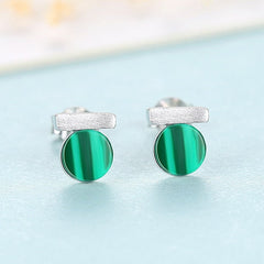 Brush Solid 925 Sterling Silver Post Dainty Mini Bar Women Stud Earrings
