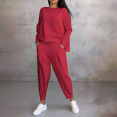 Kora Women's Casual Loose-Fit Top And Pants