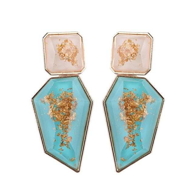 Heartbeat Irregular Drop Dangle Earring