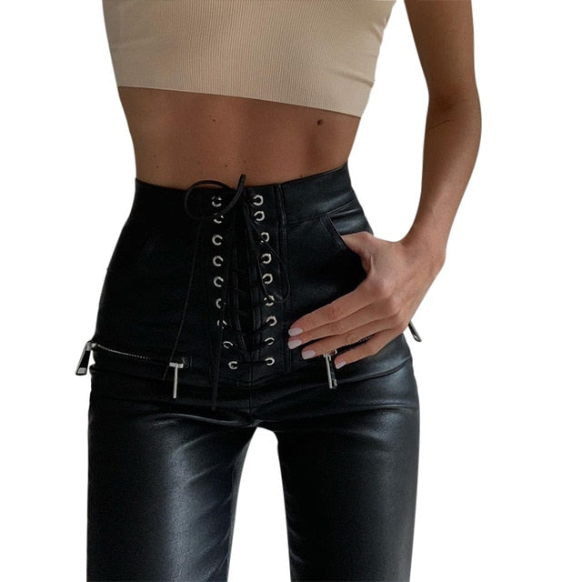 I'm Not Crying Leather Pencil Pant