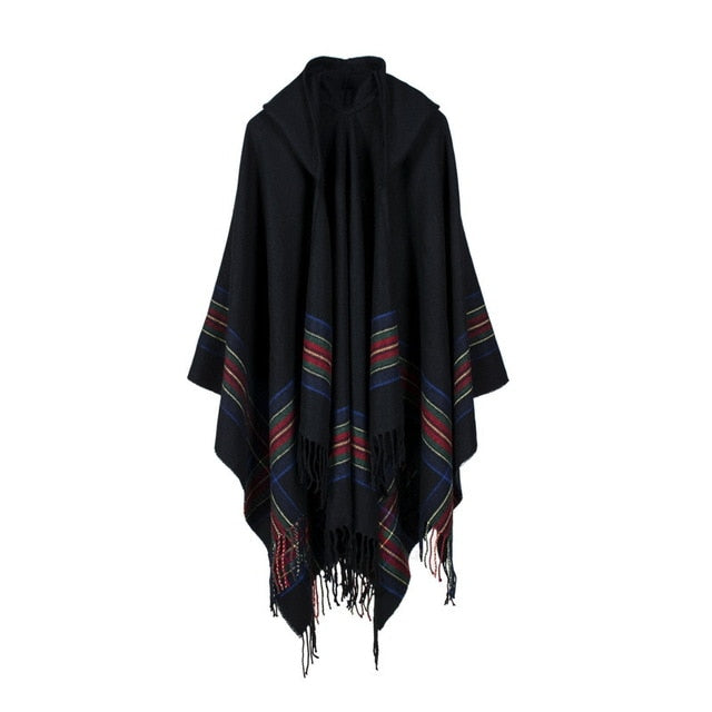 Kept Me Up Hoodie Poncho