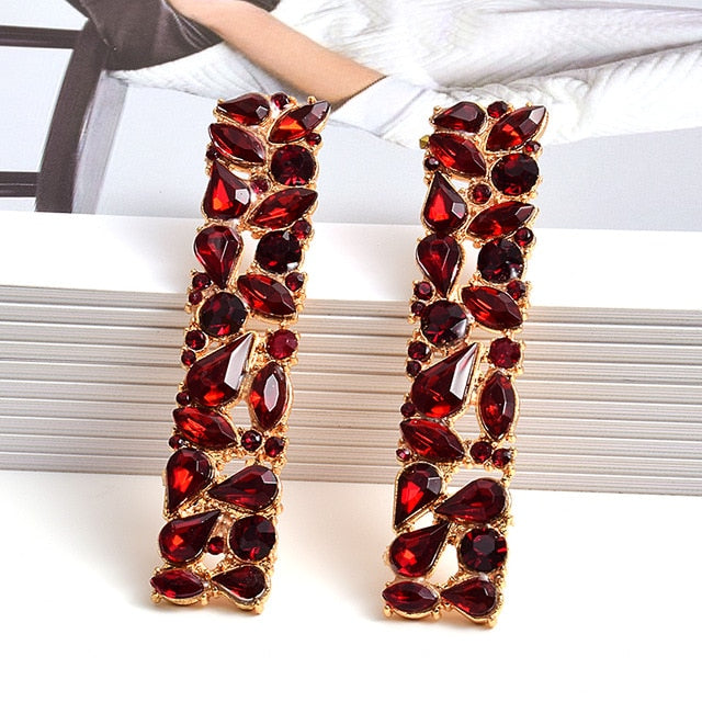 Paradise Rhinestone Stud Earrings
