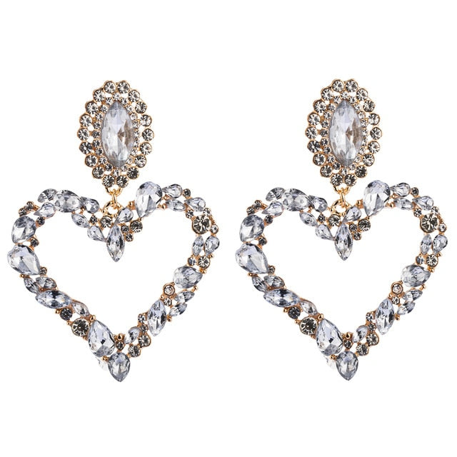 Rise And Shine Heart Drop Dangle Earrings