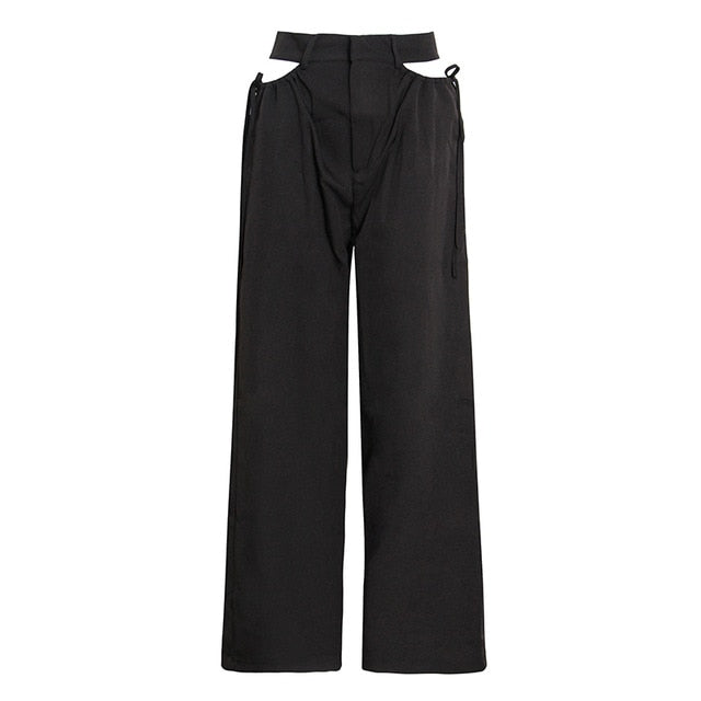 Hollow Out Loose Pants