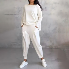 Kora Women's Casual Loose-Fit Top And Pants